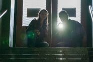Joel and Tess prepare to enter the tunnels in Boston.