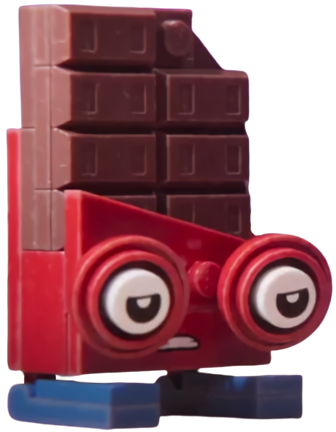 Lego movie sales chocolate bar