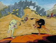 Концепт-арт. Нунка (Кову) и Шани (Киара) бегут