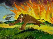 Концепт-арт. Киара спасается от пожара