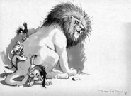 MheetuSimbaScar.png (210 КБ) Шрам с Мхиту и Симбой, ранний концепт-арт