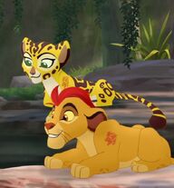 Fuli with Kion in the Lair
