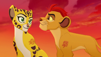 Fuli after her boyfriend Kion selects her for the Guard