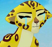 Fuli crying after Kion is nearly killed by Scar