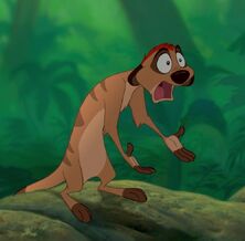 Shocked timon