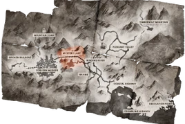 Locator map Mystery Lake