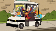 S4E20A Bird party on a golf kart