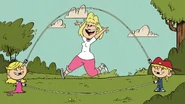"Rita Loud, jumped on a cloud! All her kids are super proud! How many cheers did Rita get? One, two, three..."