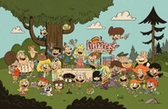 Press photo commemorating The Loud House releasing 100 episodes.