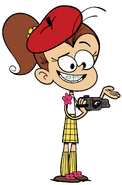 Luan wearing a red beret