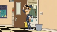 Just then, Norm the janitor makes his first appearance.
