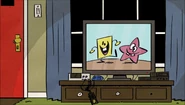 SpongeBob and Patrick make a cameo in Lincoln's flashback...