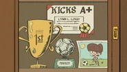 "There are Lynn's soccer trophies..."