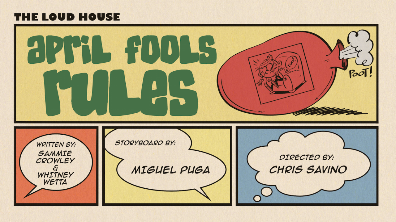 April Fools Rules The Loud House Encyclopedia Fandom