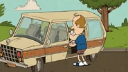 Him unknowingly putting Lily into his car.