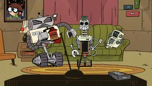 Mr. Reinforced Titanium Alloy Arms, Todd, and FriendBot 1000 as seen in "".