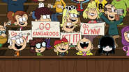 S7E11B The Louds cheering for Lynn