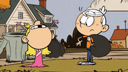 "Ugh! Lincoln, what's with the third degree?! It's none of your business how it's going!"