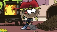 Lana can dig through the coal as a dirty worker.