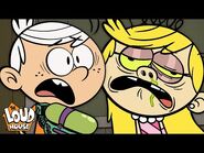 Lincoln Gets Attacked by Zombie Sisters! - "One Flu Over the Loud House" Full Scene - The Loud House