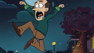 "A ghost just touched me!"