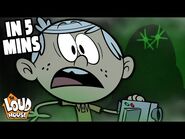 Ghost In The Basement! 'Left In The Dark' In 5 Minutes - The Loud House