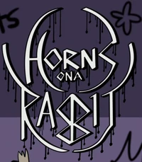 Horns on a rabbit logo