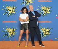 Marc Summers with Liza Koshy at Nickelodeon Live