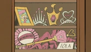 "...Lola's pageant crowns..."