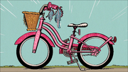 The hand-me-down bike.