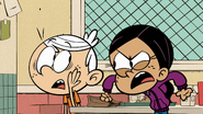 "Lincoln Loud, how DARE you kiss me at Jean Juan's French-Mex Buffet!"