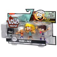 The Loud House Figure 4 Pack - Lincoln, Leni, Lucy, Luna - Action Figure Toys from The Nickelodeon TV Show 5
