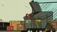 S2E25A Lori tosses Fenton into the dumpster