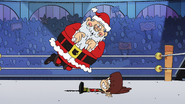 S7E13B Lynn kicks Santa making him fall