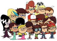 The Loud sisters and their friends