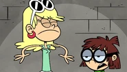 "Guys! I still can't see!" "Open your eyes."