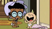 "Hey, Lily! What has four thumbs and loves milk? These guys!"