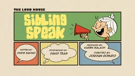 Sibling Speak title card