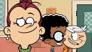 Mrs. Johnson smiles.