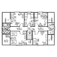 Blueprint of the second floor.