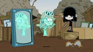 "Leni, that's not a funhouse mirror. Your legs are gone."