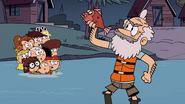 S6E10A Leonard catches a fish