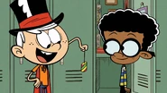 "Pretty cool, huh? It's one of those smoke poppers I bought at the magic show last night."