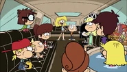 "Guys, guys, I know you're all excited for about Lincoln's limo. But let's let him enjoy it for a while first, then he'll come back and take us for a ride."