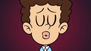 Benny puckers up.