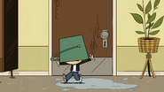S7E04B Zack goes back to the teachers' lounge and has a bucket of cement fall on his head