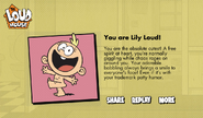 The Loud House Characters Quiz Lily