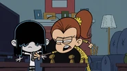 "Why are you even asking me, Lucy?! You're the genius who got a gig at the Royal Woods Theater, not me! So why don't you figure it out?!"