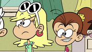 Leni went from being next to Luan...