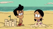 "I made a sandcastle too"